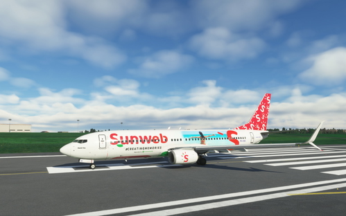 PMDG B737-800 SSW Sunweb (transavia PH-HSK) +Interior 