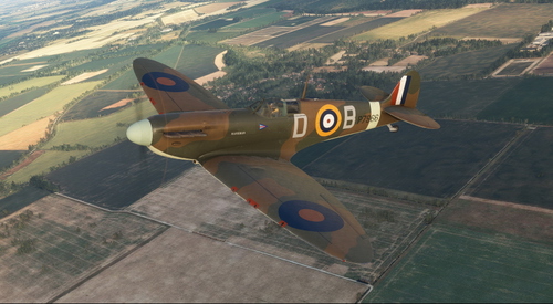 Supermarine Spitfire Mk.IIa P7966 D-B Douglas Bader