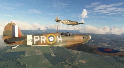 Supermarine Spitfire Mk.IIa P8264 PR-H 609 Squadron