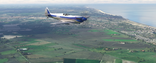 Supermarine Spitfire Mk.IX OO-ARA in Blue Cogea Nouvelle