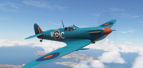 Supermarine Spitfire Mk.V  1435 sqn AR565 V-C