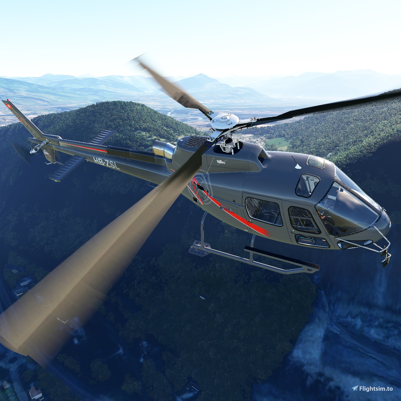 N911dc Swiftcopters - HB-ZSL CowanSim H125 Livery のために Microsoft Flight ...