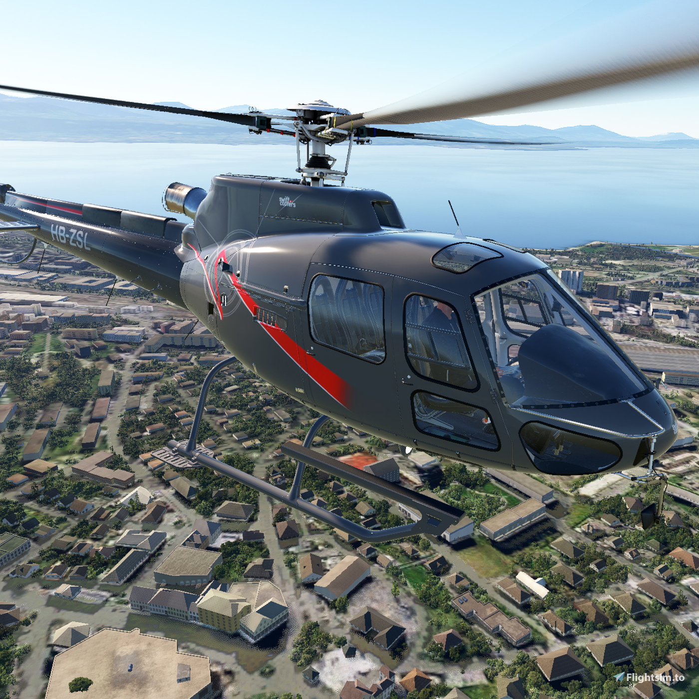 N911dc Swiftcopters - HB-ZSL CowanSim H125 Livery のために Microsoft Flight ...
