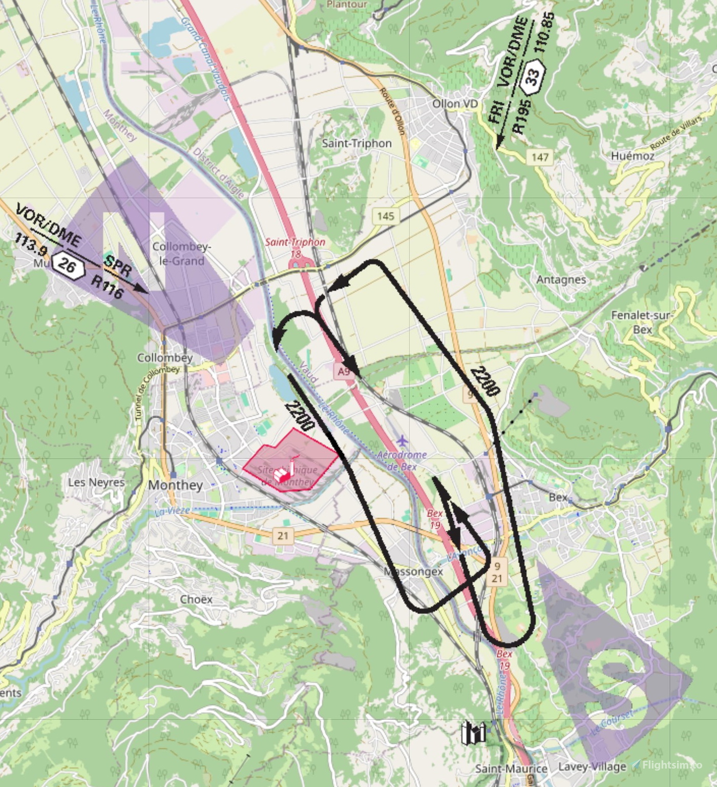 Swiss Airfields Traffic Patterns Overlays for Little Navmap for ...
