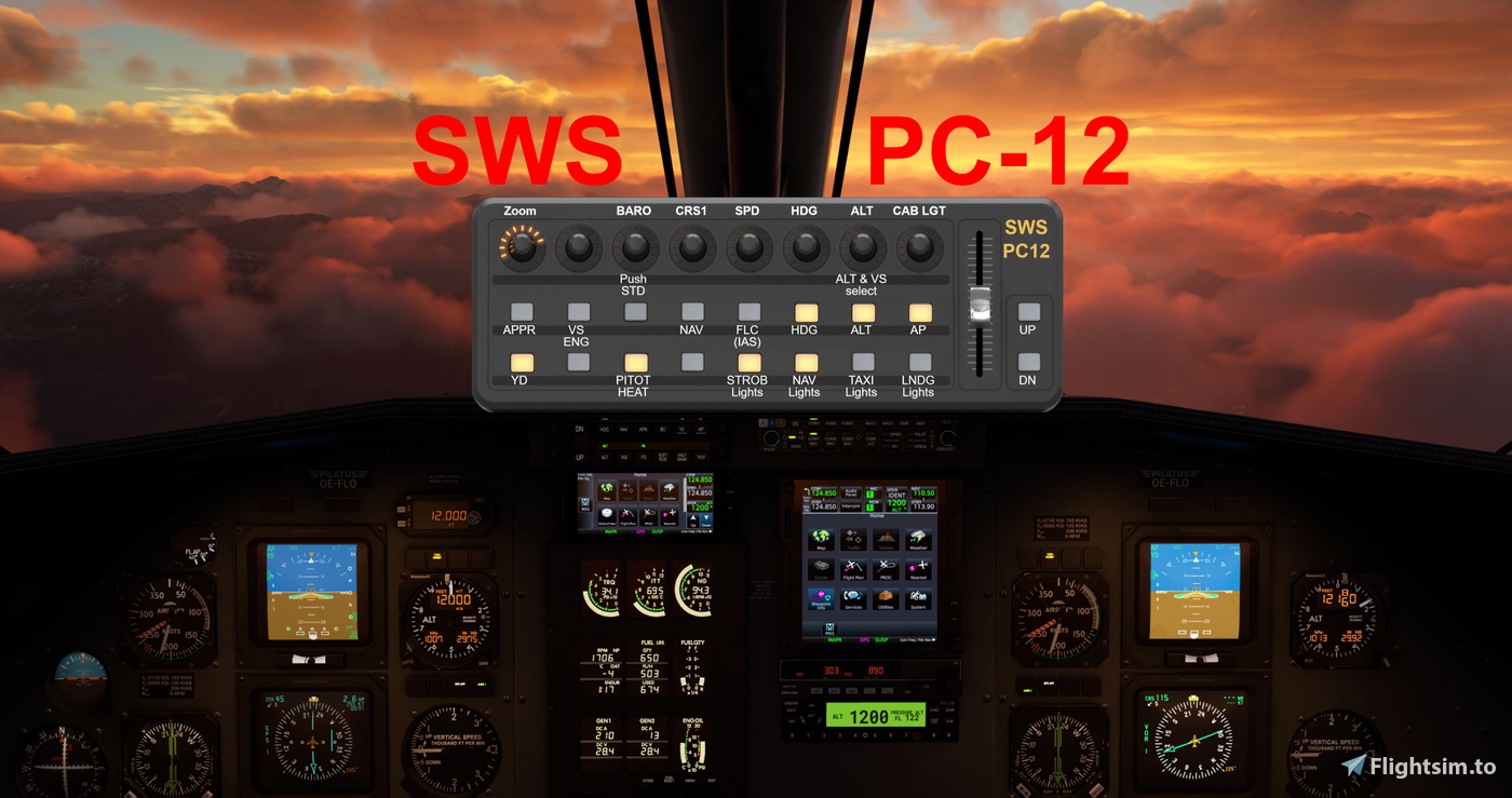 Sws Pc SWS PC-12 X-Touch Mini gauges (AAO): Basic Layer-File (OfA) pro ...