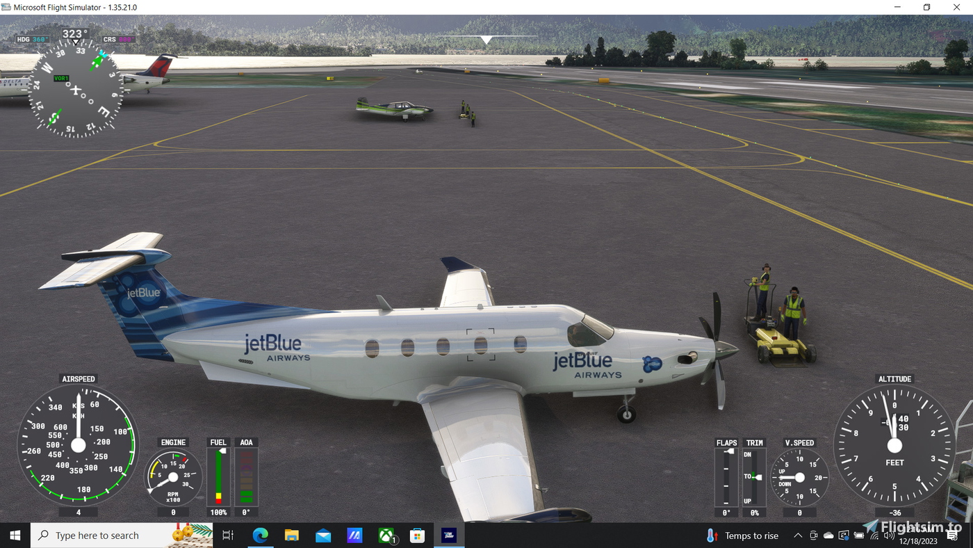 Sws Pc SWS PC12 Jetblue for Microsoft Flight Simulator | MSFS