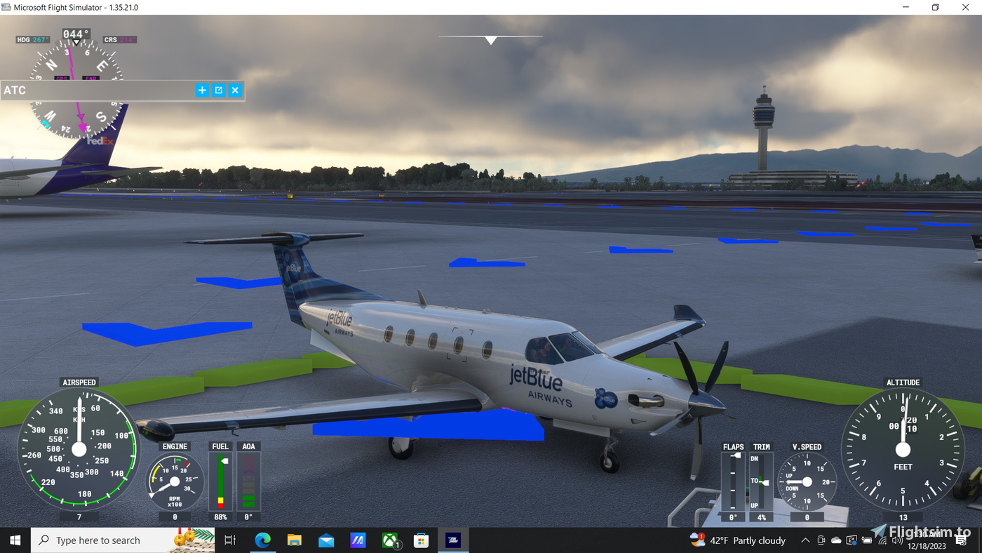 Sws Pc SWS PC12 Jetblue for Microsoft Flight Simulator | MSFS