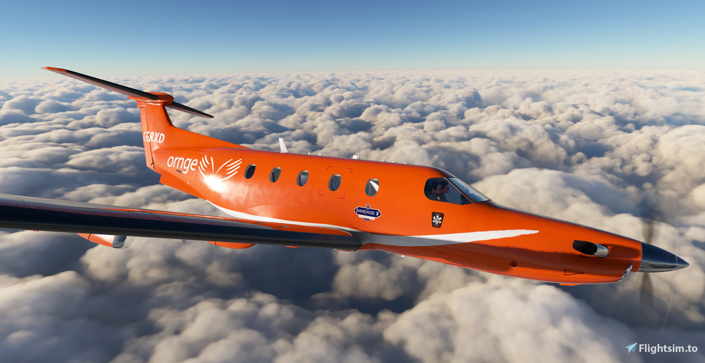 Sws Pc SWS PC12 Ornge | Fleet Pack 对于 Microsoft Flight Simulator | MSFS