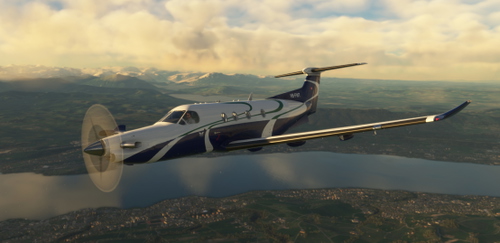 SWS PC12 TC Aviation HB-FWT (8K)