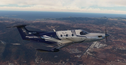 SWS PILATUS PC 12 HB-FSA "GRISCHA AVIATION"