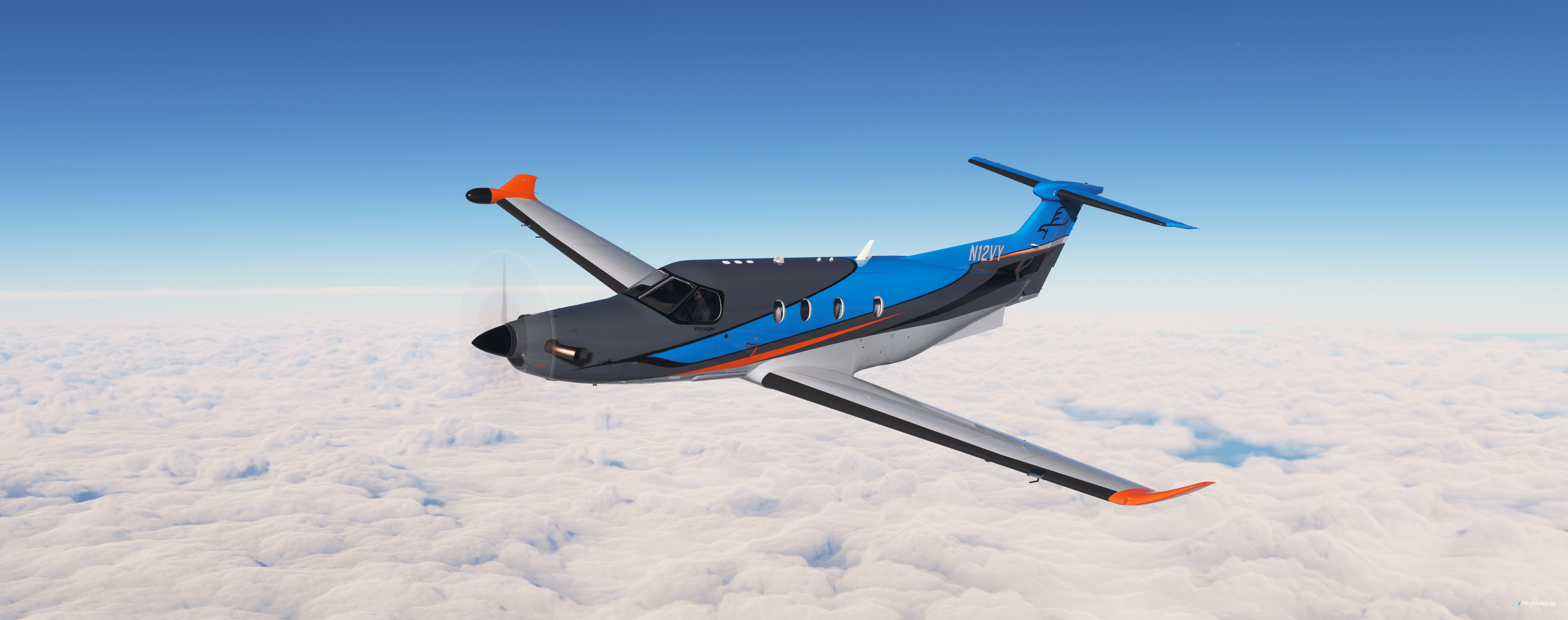 SWS Pilatus PC-12/47 | Voyager Aviation N12VY | All Variants - MSFS Add ...
