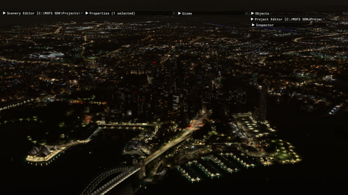 Sydney downtown night enhancement