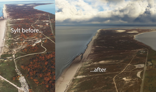 Sylt and Amrum vegetation fix