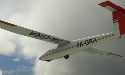 SZD-30 Pirat Croatian livery 9A-GRA