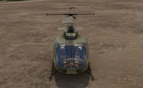Tago's Hangar UH-1H Clear Glass Mod  (Military Version)