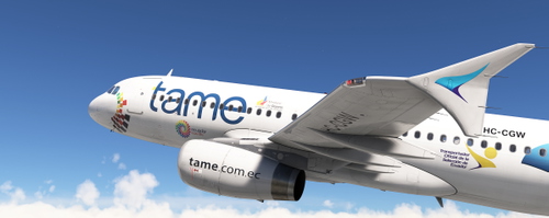 TAME HC-CGW | 2008  Fuselage/Cabin in 8k for Fenix Simulation A320v2