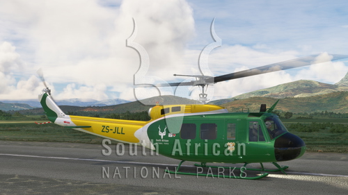 Taog44's UH-1H Huey Iroquois "ZS-JLL" SanParks (Fictional Concept Livery)