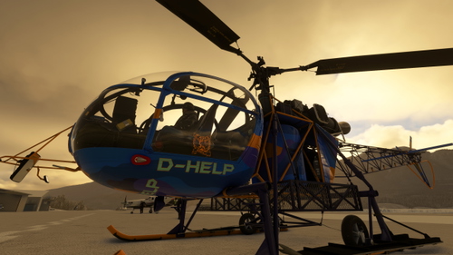 Taog's Hangar Lama SA315B Blue D-HELP