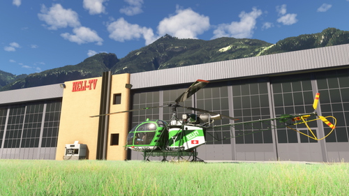 Taog's Hangar Lama SA315B Heli-TV HB-XRD