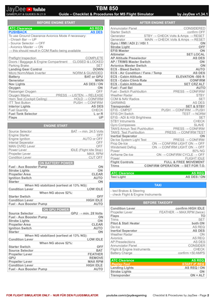 TBM 850 - Checklist & Procedures thumbnail 2