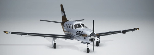 TBM 850 Black Square Just Flight - Gold Virtual Airlines 10 Years