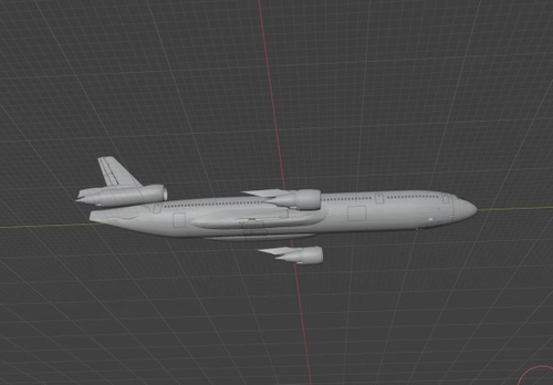 TFDi MD11 Pax version Blender file