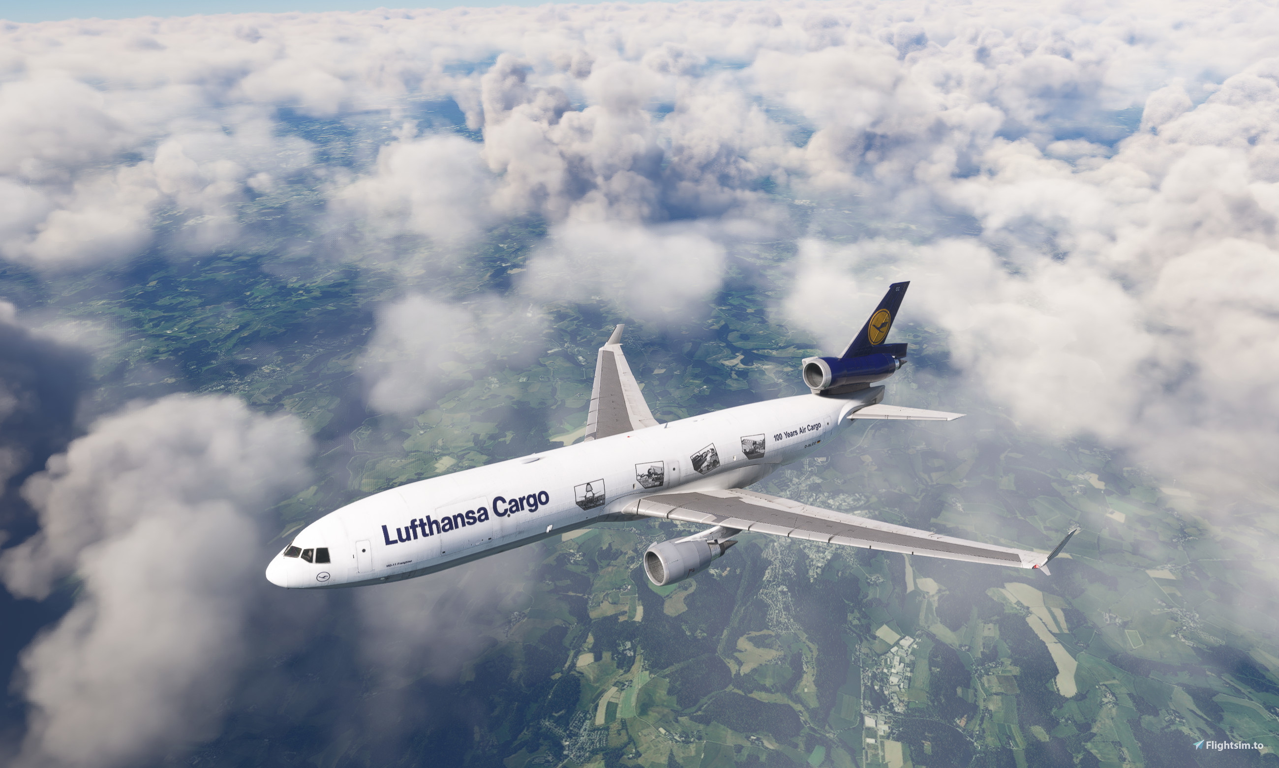 GeminiJets 1:400 MD-11F Lufthansa Cargo D-ALCC "Farewell MD-11