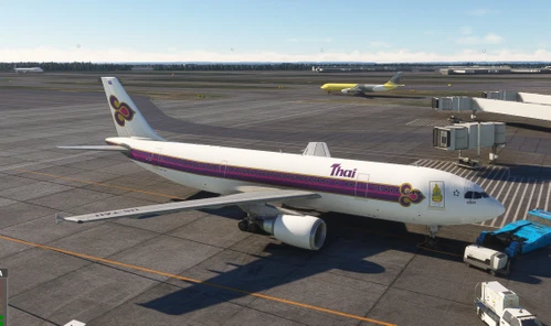 Thai Airways International HS-TAH, Old Colors (Bhumibol Celebration decal), A300-600R GE, Inibuilds