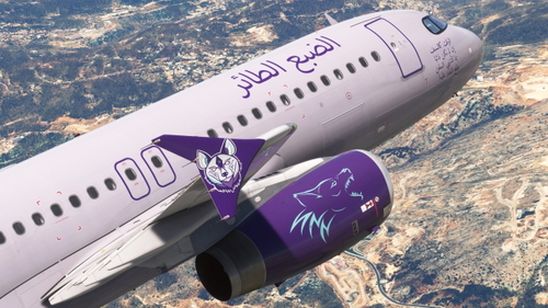 The Flying Hyena Livery for the  Fenix Airbus A320 V2
