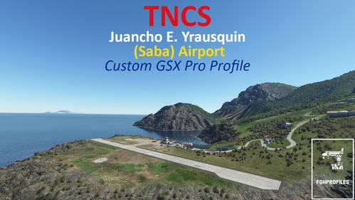 TNCS (Juancho E. Yrausquin Airport, Saba) GSX Profile - (superspud freeware)