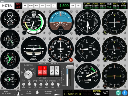 Touch panel for Cessna 172