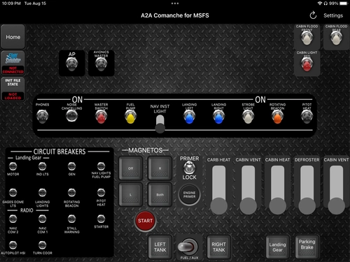 Touch Portal A2A Comanche