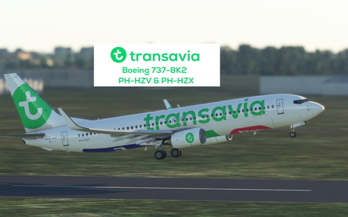 PMDG B737-800 Transavia PH-HZV/X + Interior 4K