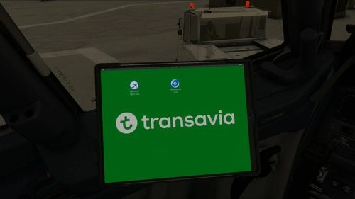 Transavia wallpaper for pmdg 737-800 efb