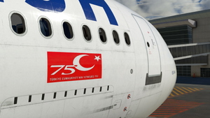 Turkish Airlines | 75th Turkish Republic Anniversary Livery | 1999 | TC-JSC thumbnail 6