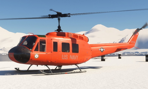 Taog's Hangar UH-1H Huey US NAVY (Orange-High Vis)