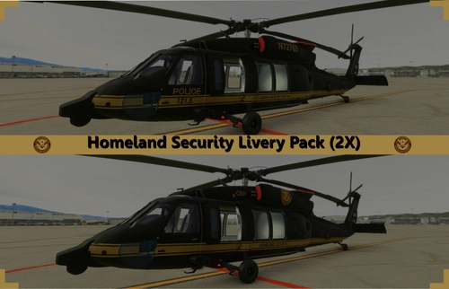UH-60 Homeland Security Livery Pack (2X)
