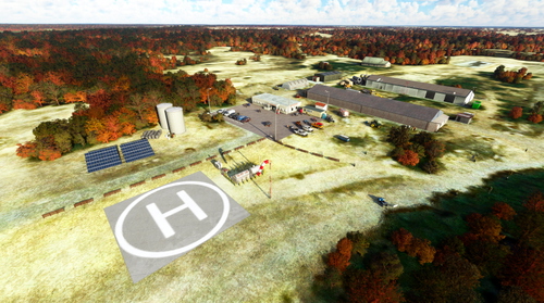 UKOS – Oleshky Sands Heliport, Ukraine (for Juice Goose and helicopter)