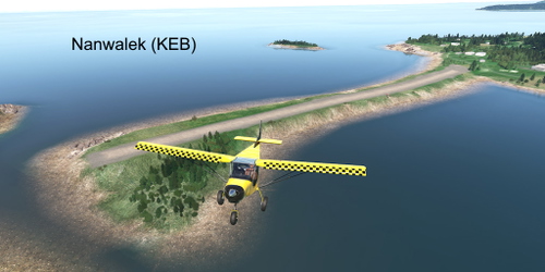 Ultralight Sightseeing - Alaska - Nanwalek to Dog Fish Bay - Scenic Mountain Valley