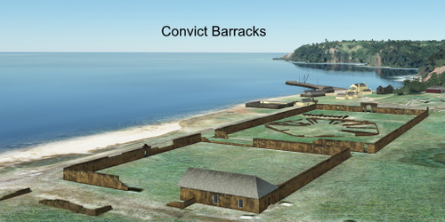 Ultralight Sightseeing - Australia - Norfolk Island - Convict Barracks
