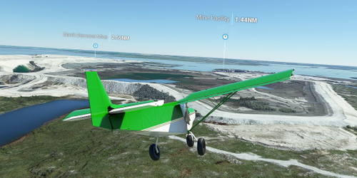 Ultralight Sightseeing - Canada - NT - Diavik Diamond Mine