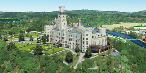 Ultralight Sightseeing - Czech Republic - Hluboka castle