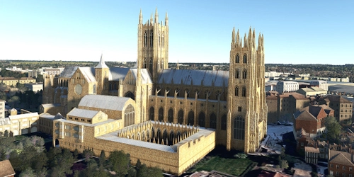 Ultralight Sightseeing - England - Canterbury Cathedral