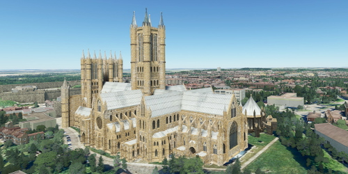 Ultralight Sightseeing - England - Lincoln Cathedral