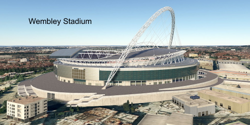 Ultralight Sightseeing - England - London - Wembley Stadium - Emirates Stadium - The O2