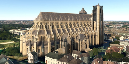 Ultralight Sightseeing - France - Bourges Cathedral