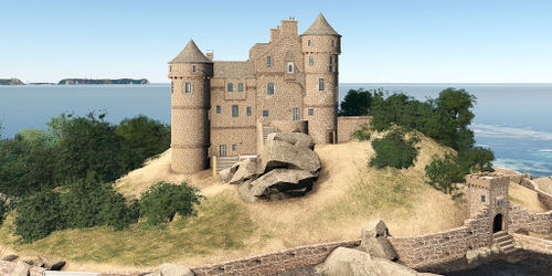 Ultralight Sightseeing - France - Chateau de Costaeres