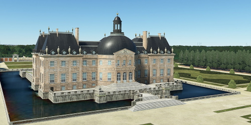 Ultralight Sightseeing - France - Maincy - Chateau de Vaux le Vicomte