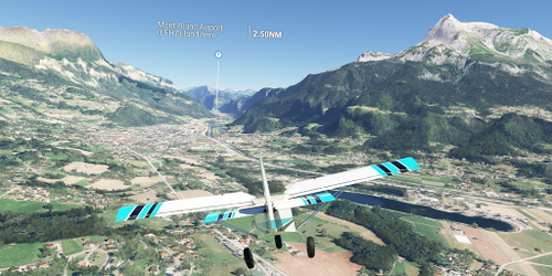 Ultralight Sightseeing - France - Megeve to Mont Blanc Airport - Scenic Alpine Valley Flight