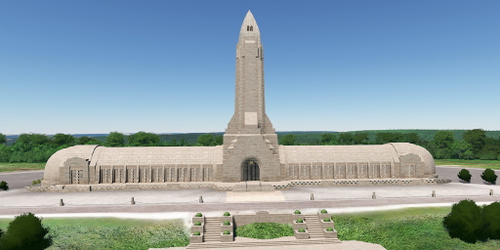 Ultralight Sightseeing - France - Verdun - Douaumont Ossuary